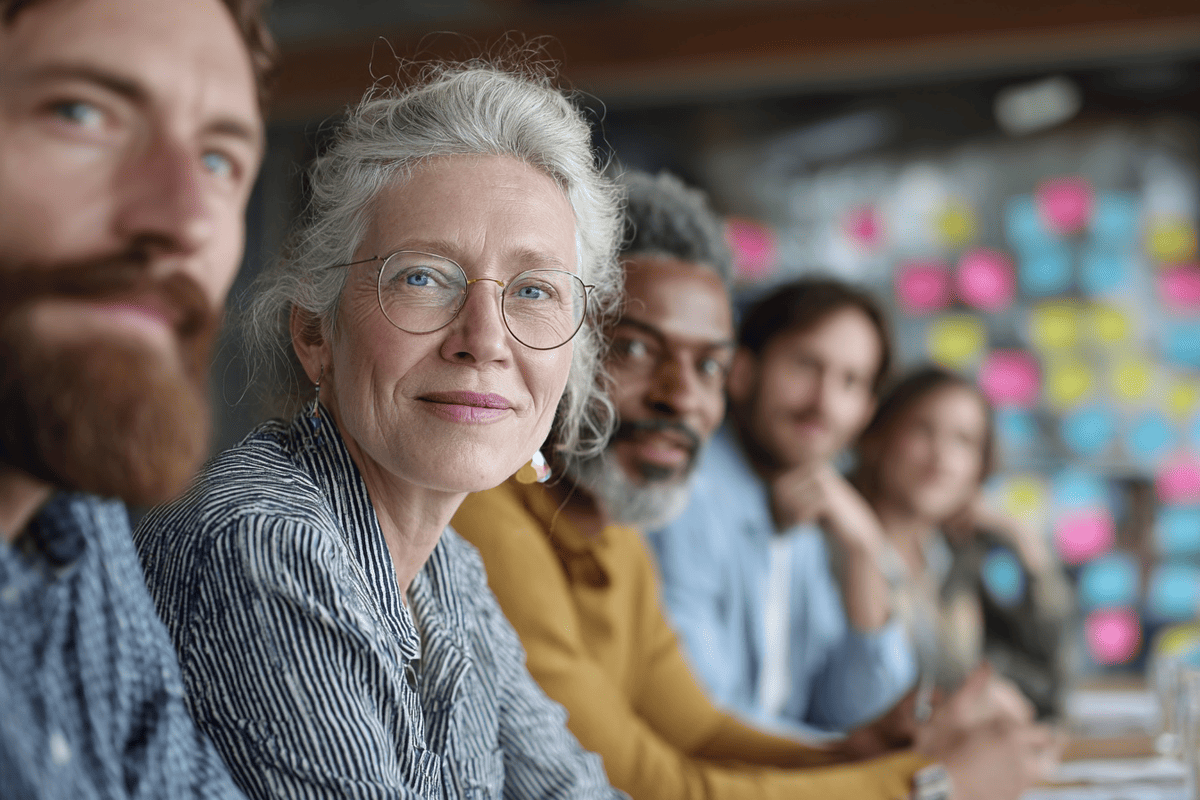 Workshop-Teilnehmer im Gespräch